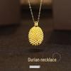 Durian Gold Necklace - Influencer's Hot Pick, Unique Qixi Commemorative Jewelry Gift for a Lifetime.