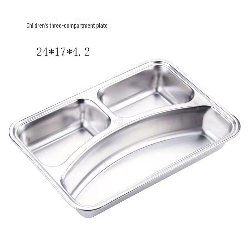 Anmu 304 Stainless Steel Kids Divided Plate with Lid