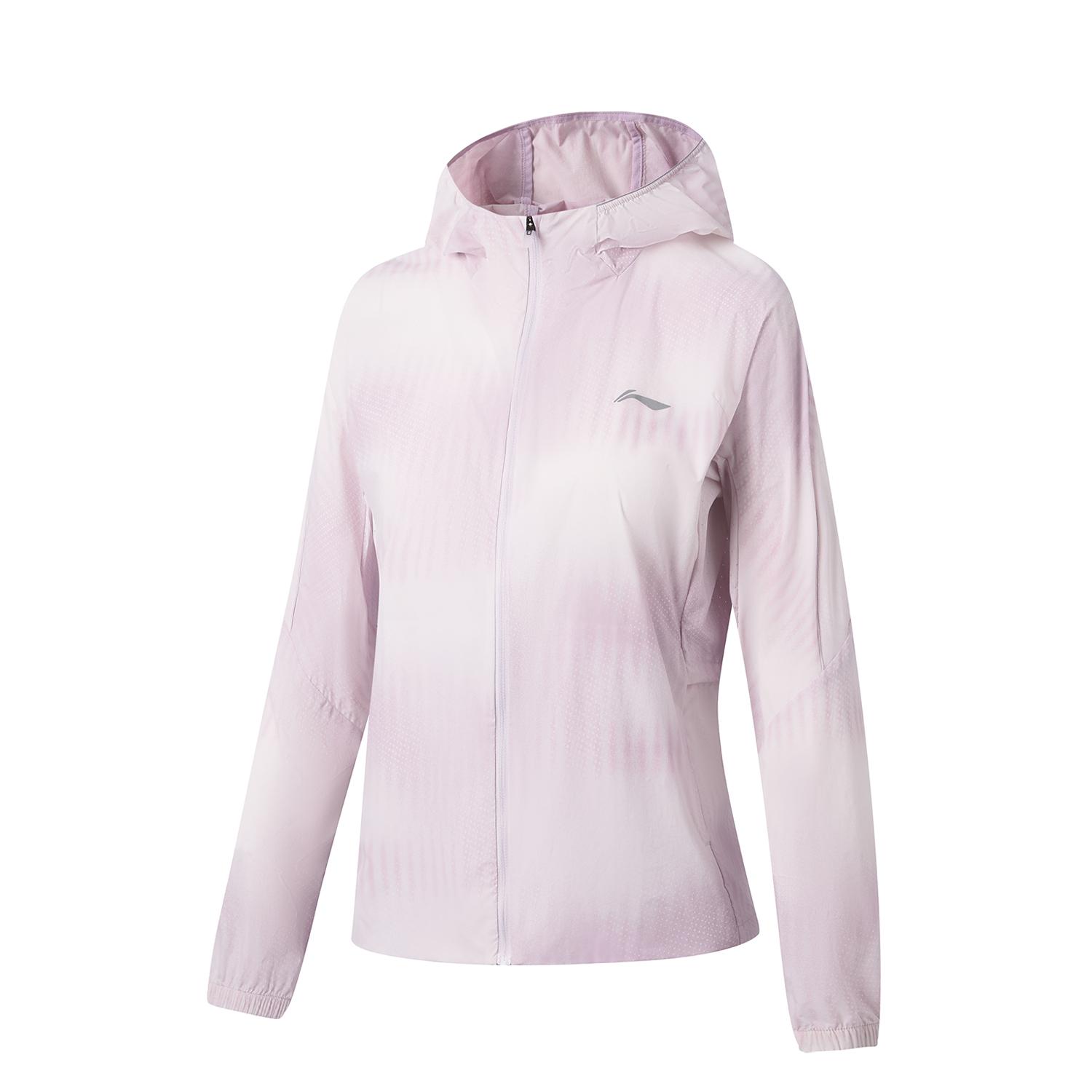 Li-Ning Full Print Zip-Up Hooded Casual Windbreaker Women outerwear AFDW456-8 S