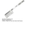 Stainless Steel Spaghetti Comb Ergonomic Pasta Server Creative Pasta Portioning Tool for Separated Noodles Heat-Resistant Essential Gadget