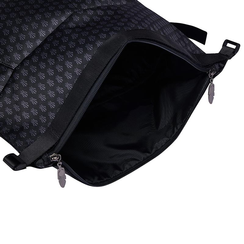 Anta Kyrie Series Fashion Trend Versatile Flyknit Jacquard Fabric Backpack Unisex Backpack Basic-Black 192521155-1