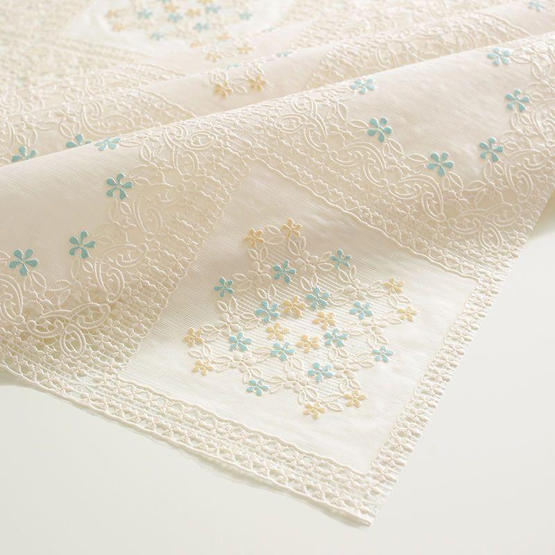 New PVC Tablecloth Waterproof and Oil Resistant Lace Tea Table Mat Tablecloth Tablecloth Bedside Table Cover Cloth