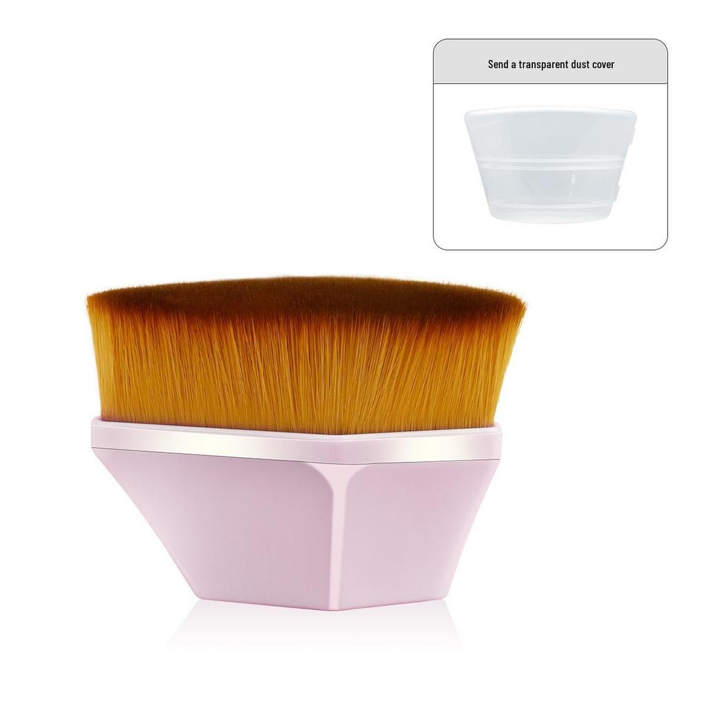 No. 55 Seamless Magic Foundation Brush with Cap - Perfect for Foundation and BB Cream, Non-Absorbing Design