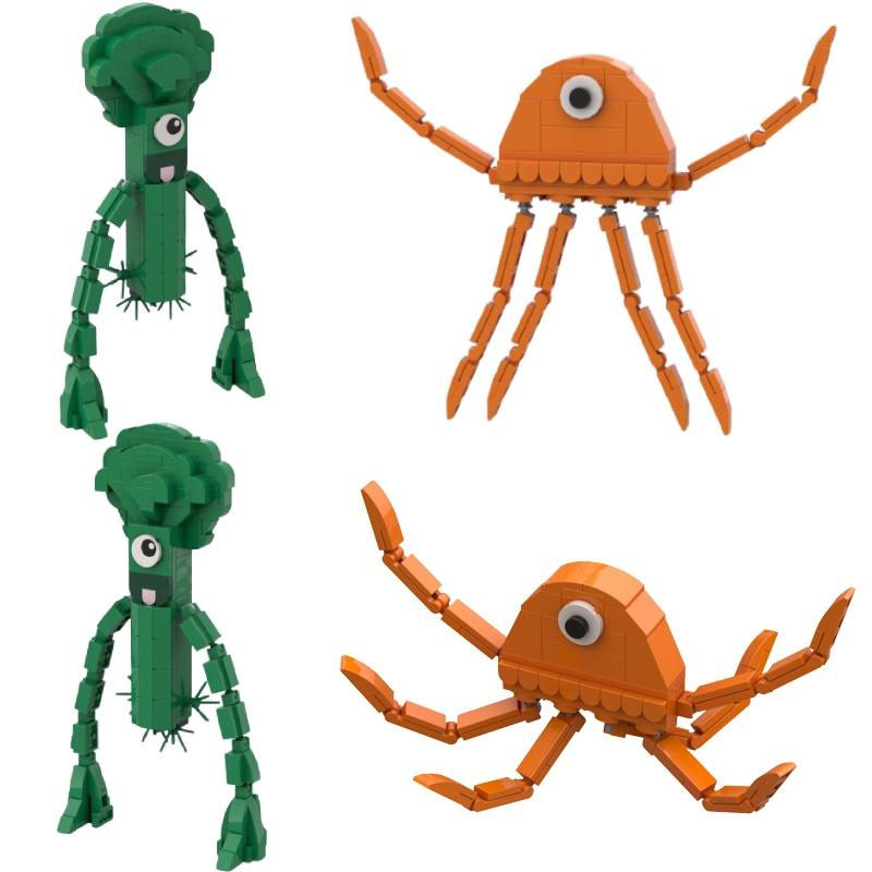 Maze Witch Building Blocks Compatible With Lego, Green Cabbage Table Decoration, Diy Toy For Kids