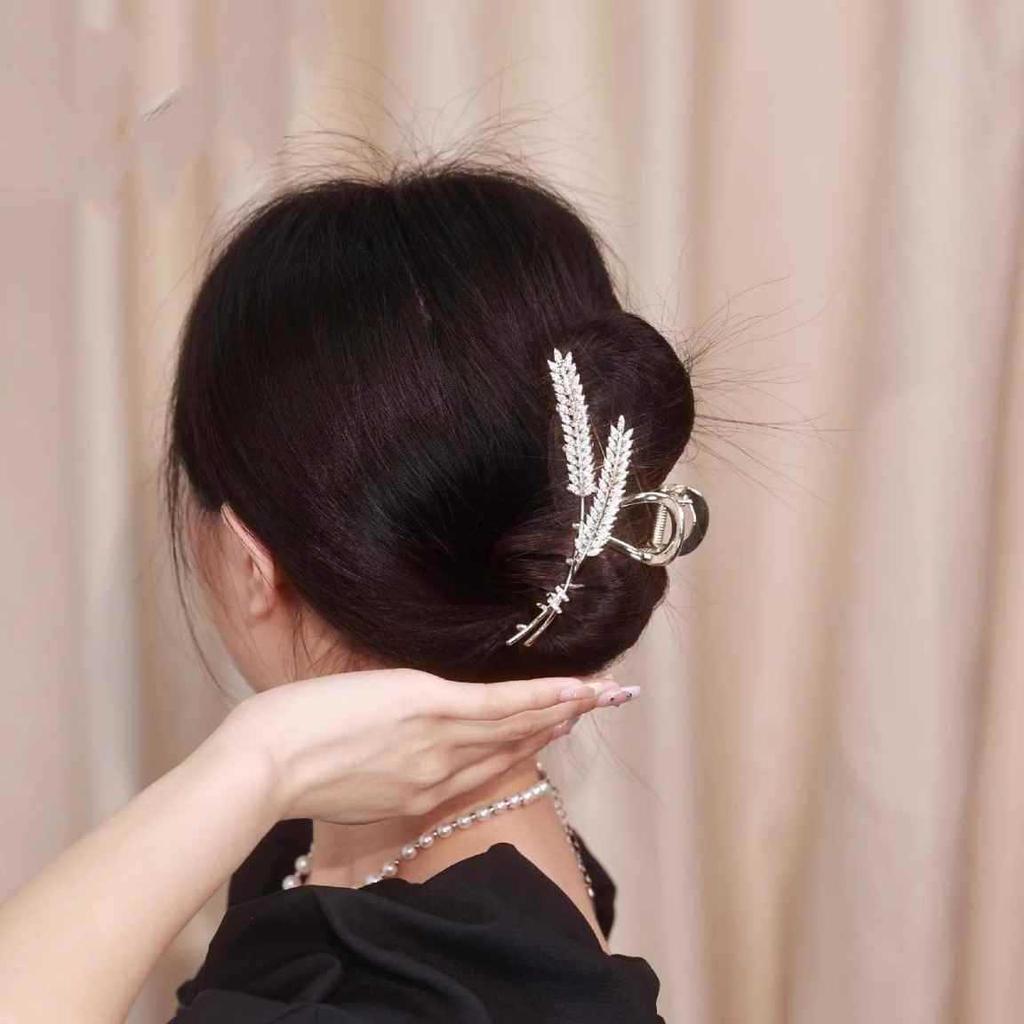 2025 Luxury Wheat Ear Hair Clip for Women: Small Volume Shark Hairpin