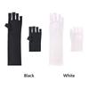 Black White Nail UV Blocking Gloves Polyester Nail Painting Gloves Nail Art Glove  Nail Art