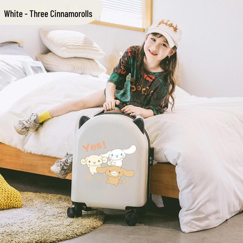 18-Inch Kids' Cartoon Trolley Suitcase with Combination Lock – Ideal Cabin Luggage for Boys and Girls