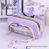 Five-Layer High-Capacity Pencil Case for Girls - Stylish, Retractable, Ideal for Primary and Middle School Students.