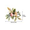 Napkin Ring 3.8cm Inner Diameter Elegant Beautiful Artificial Flower Napkin Ring for Birthday Party Wedding Reception