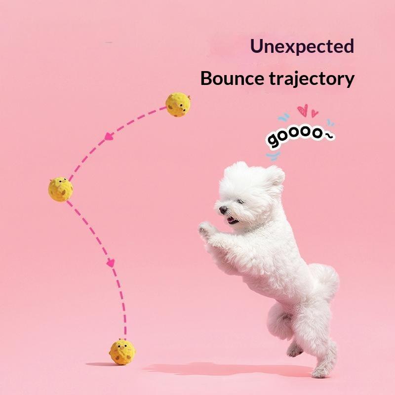 Squeaky Dog Chew Toy Portable Plush Spiky Ball Interactive Pet Play Toy for Dog Travel Camping Boredom Relief Use
