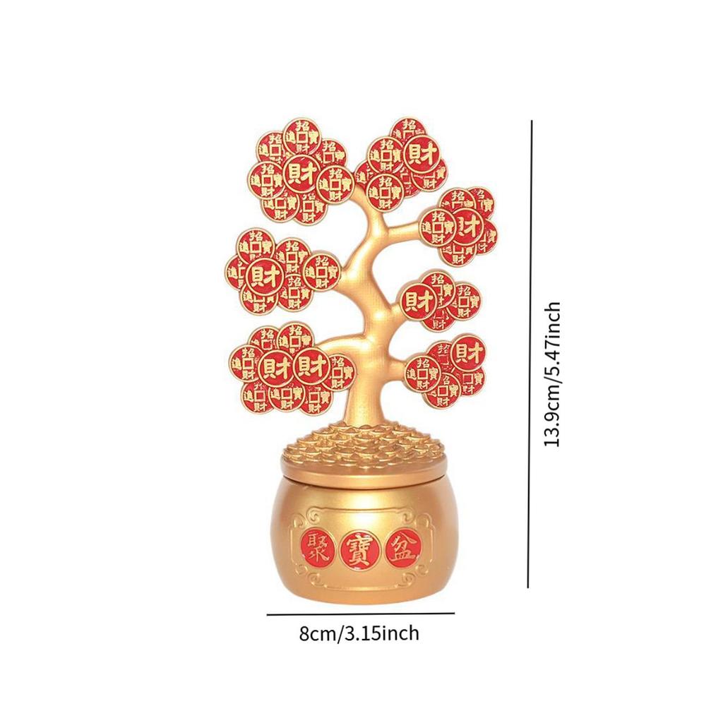Money Tree Statue Wealth Table Centerpiece Creative Chinese Collectibles for New Year Office Business Bedroom Decoration