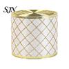 Festival Atmosphere Ribbon for Home Decor 2.5" x 2.2 Yards Gold Sheer Christmas Tree Decoration and Crisp Edge Wreath Making Gift Wrapping,