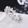 New 925 Silver Ring Flowers AAA Zircon High Quality For Women Rings Wedding Fine Jewelry Accessories Party Gift