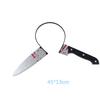 Funny Scary Hair Hoop Halloween Perform Props Axe Saw Nail Knife Headwear Fake Blood Scene