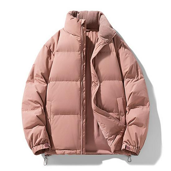 

Мужская зимняя толстая теплая куртка из белого утиного пуха со стойкой XL