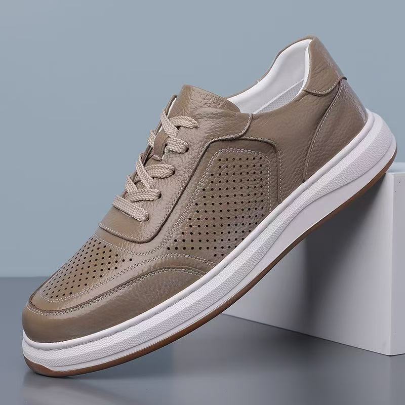Men's white shoes versatile casual shoes breathable board shoes men's shoes soft-soled outdoor sports shoes men's summer breathable