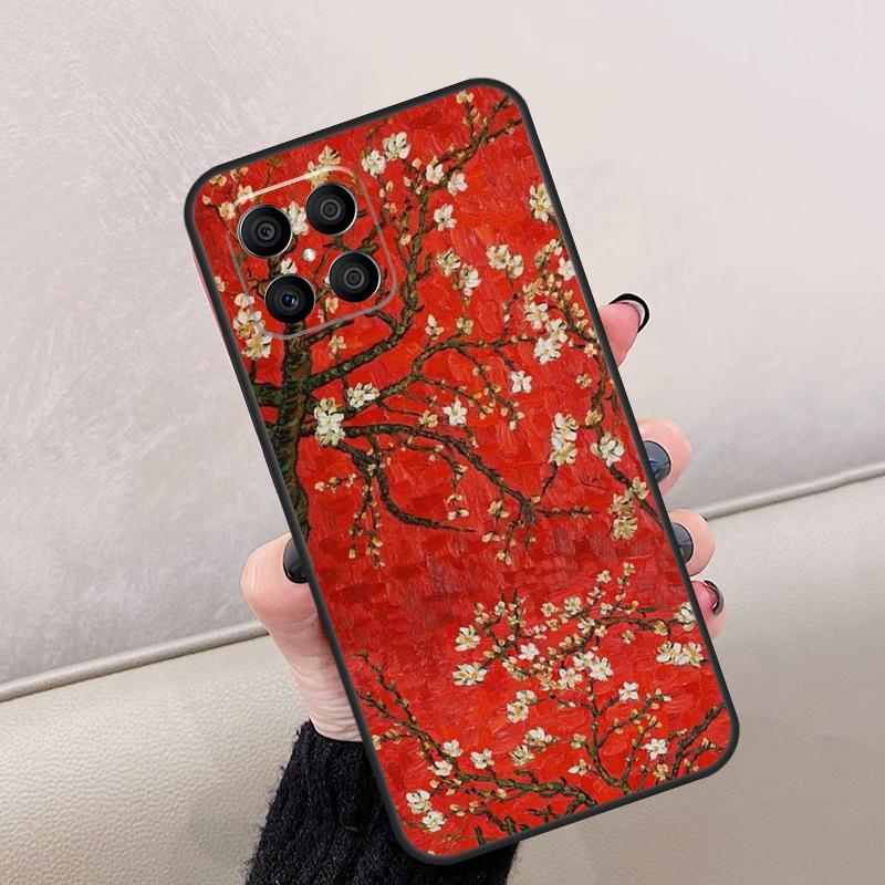 Blossoming Almond Tree For Honor Magic 7 Lite 5 6 8 Pro Case For Honor Win RT X9d X9b X9a X9c X8c X8b 200 400 70 90
