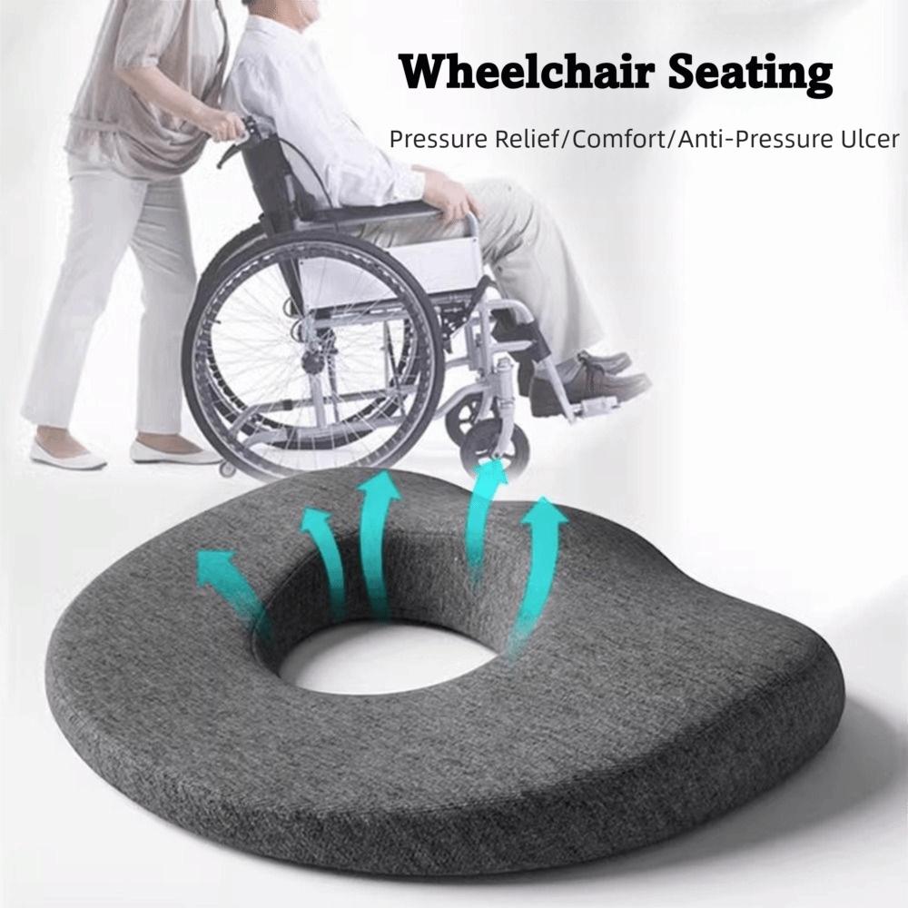 Prevent Pressure Sores Memory Foam Cushion Soft Texture Seat Pad Round Cushion  Office Home Decor