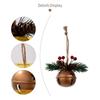 5PCS Metal Bells Hanging Decorations for Christmas Tree Door Window Indoor and Outdoor Holiday Ornaments