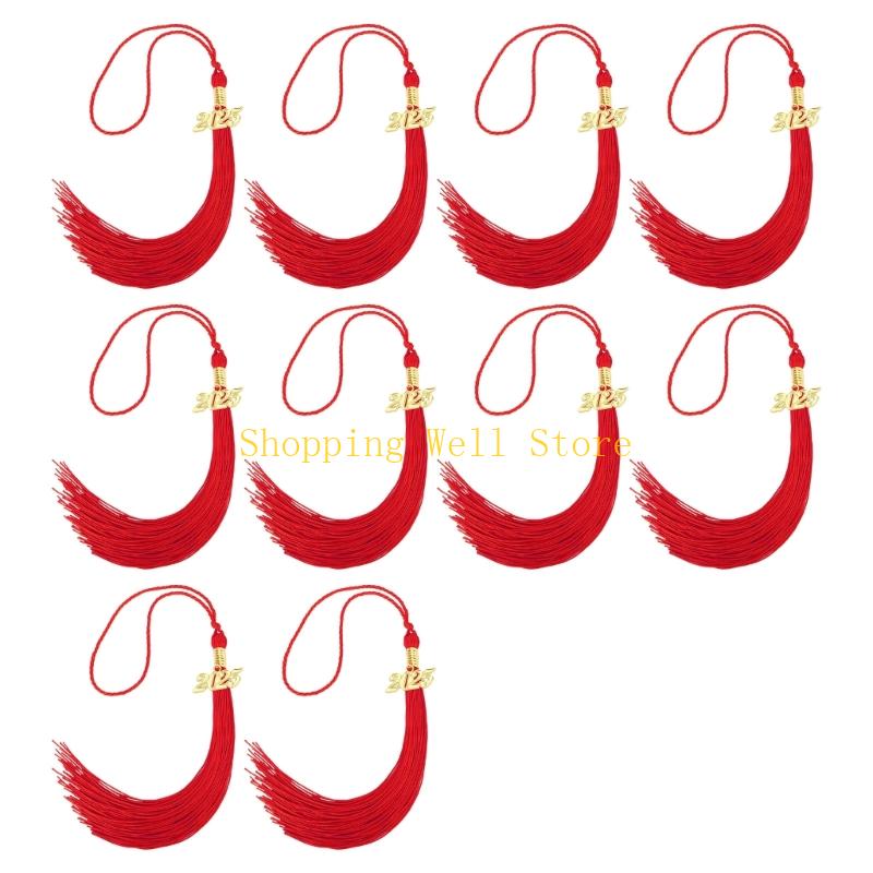 KX4B 10Pcs Class of 2025 Graduation Hat Tassels Graduation Hat Tassels For Graduates