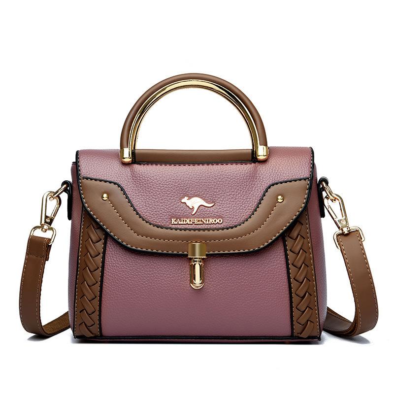 

Сумка через плечо женская сумка через плечо женская маленькая квадратная сумка плетеная цветная сумка фиолетовый