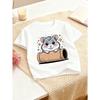 European Sizes Girls' Casual Crew Neck T-Shirt | Comfortable, Slightly Stretchable Fabric, Perfect for Spring/Summer