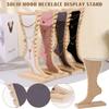 Solid Wood Foot Shape Jewelry Display Stand Necklace Bracelet Rack Pendant Holder Jewelry Store Counter Packaging Display Props