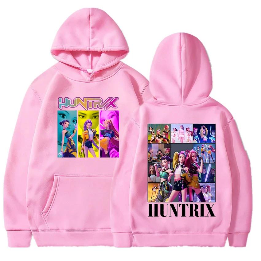 Movie KPop Demon Hunters Huntrix Hoodies Fashion Hip Hop Hooded Sweatshirts Men Women Clothes Long Sleeve Pullover Unsiex Outfit