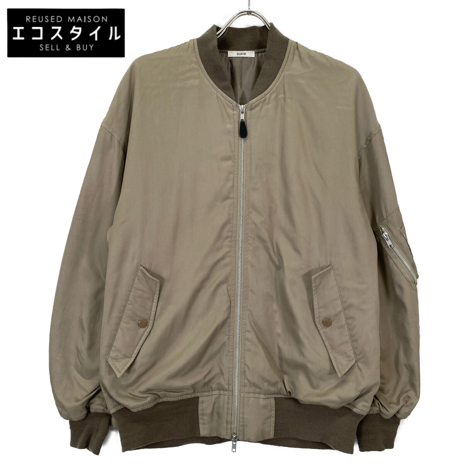 

SCENTOF 21-020-586-3040-3-0 Куртка-бомбер MA-1 из вискозы и хлопка Не указан хакиПодержанный