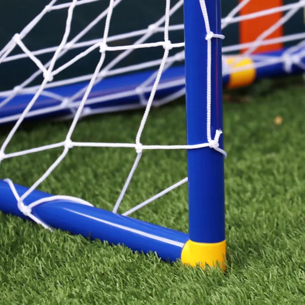 2-in-1 Fußball-Übungstor mit Basketballständer Fußballtor Lustige Spiele Spielzeug für Jungen Mädchen 3-12 Jahre alt