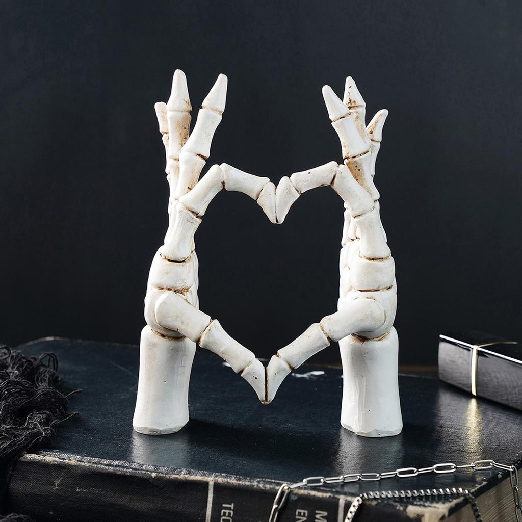 Hand Gesture Desk Statues Love Ornaments,Couple Statue, Creative Wedding Home Desktop Decor,Heart Shape Hand Figurines For Living Room Shelf Coffee