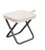 Chaise de Camping Pliante Portable et Tabouret Multifonctionnel avec Pochette pour Crayons