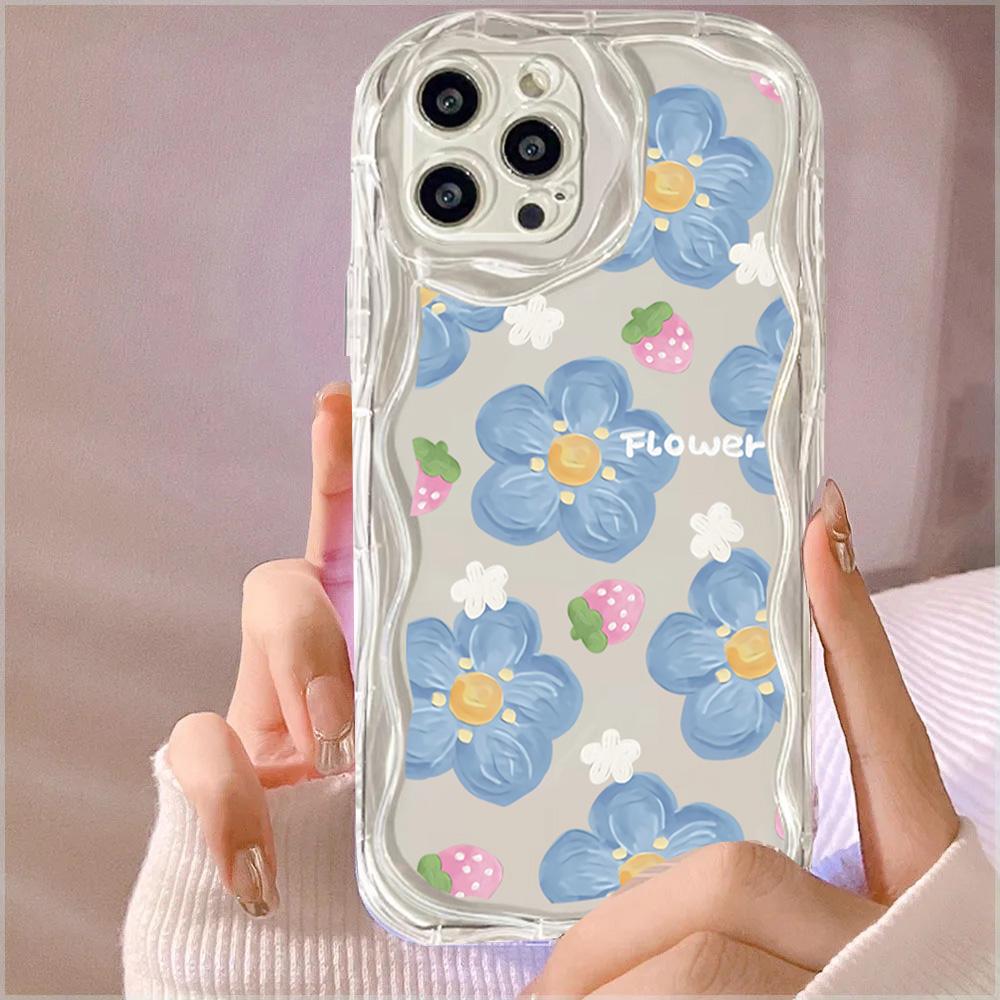 Tulip Flower Floral Case For Samsung Galaxy A34 5G A55 A35 S22 Ultra S24 S23 A54 A53 A52 A14 A13 Cover Funda Soft Transparent