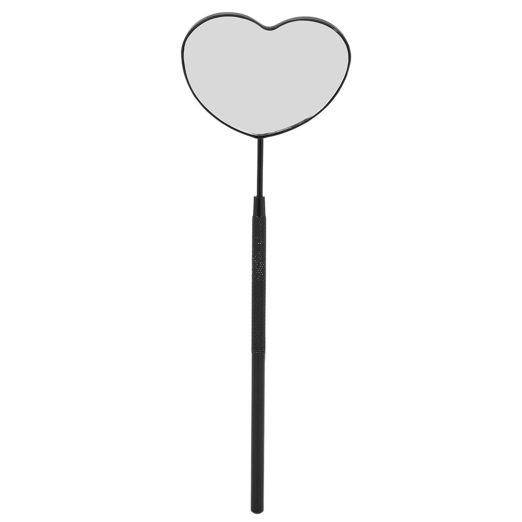 Heart Shaped Lash Mirror Professional Portable Stainless Steel Makeup Eyelash Mirror for Lash