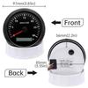 85mm Diesel Engine Tachometer With LCD Hourmeter 7 Color Backlight Tacho Gauge 3000 4000 6000 RPM For Marine Boat Car 12V/24V