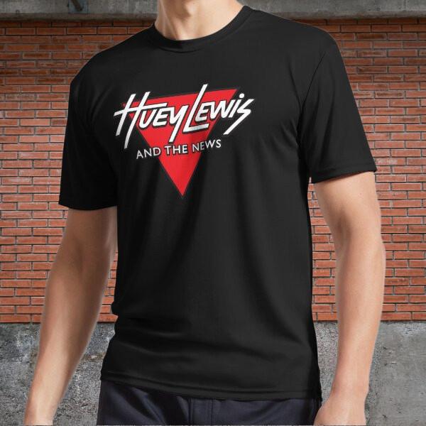 Huey Lewis the News Active T-Shirt Logo Men s T-Shirt M
