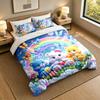 3Pcs Bedding SetCare Bears Soft Bed Sheet and Two Pillowcases Home Bedroom Decor