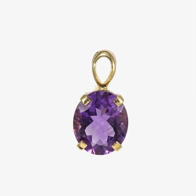 Amethyst Pendant AAA Quality Natural Oval Cut Amethyst Pendant 925 Sterling Necklace For Women