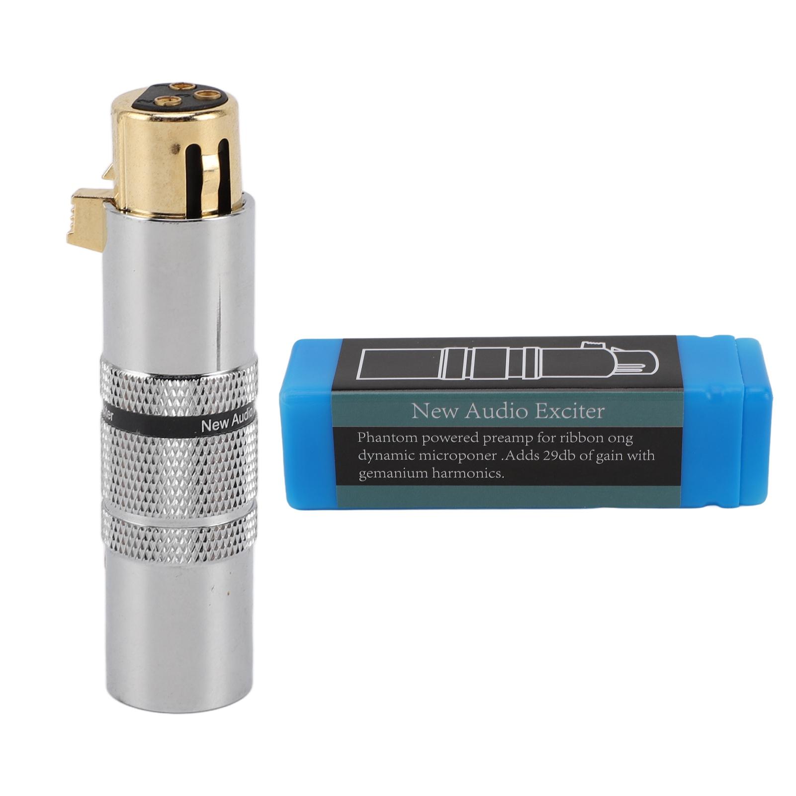 

Inline Microphone Preamplifier Professional Mic Booster Preamplifier for Recording Studio Live