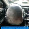3pcs Double Car Steering Wheel Sunshade Protection Durable Car Interior Accessories Portable Heat Insulation Car Sun Visor