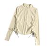 Autumn Winter Yoga Jacket - Long Sleeve, Quick Dry, Elastic Fitness Top for Running
