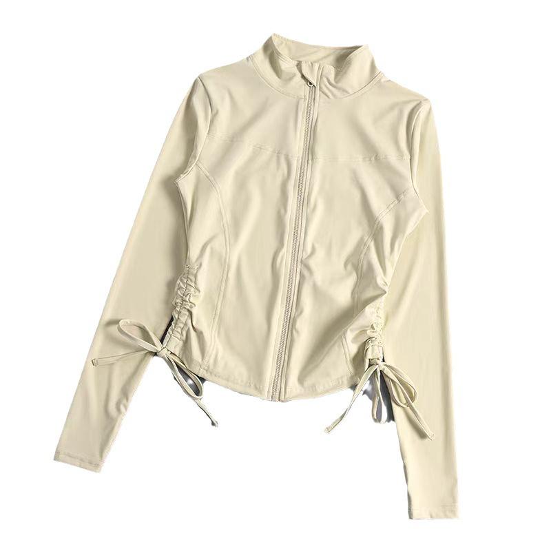Autumn Winter Yoga Jacket - Long Sleeve, Quick Dry, Elastic Fitness Top for Running