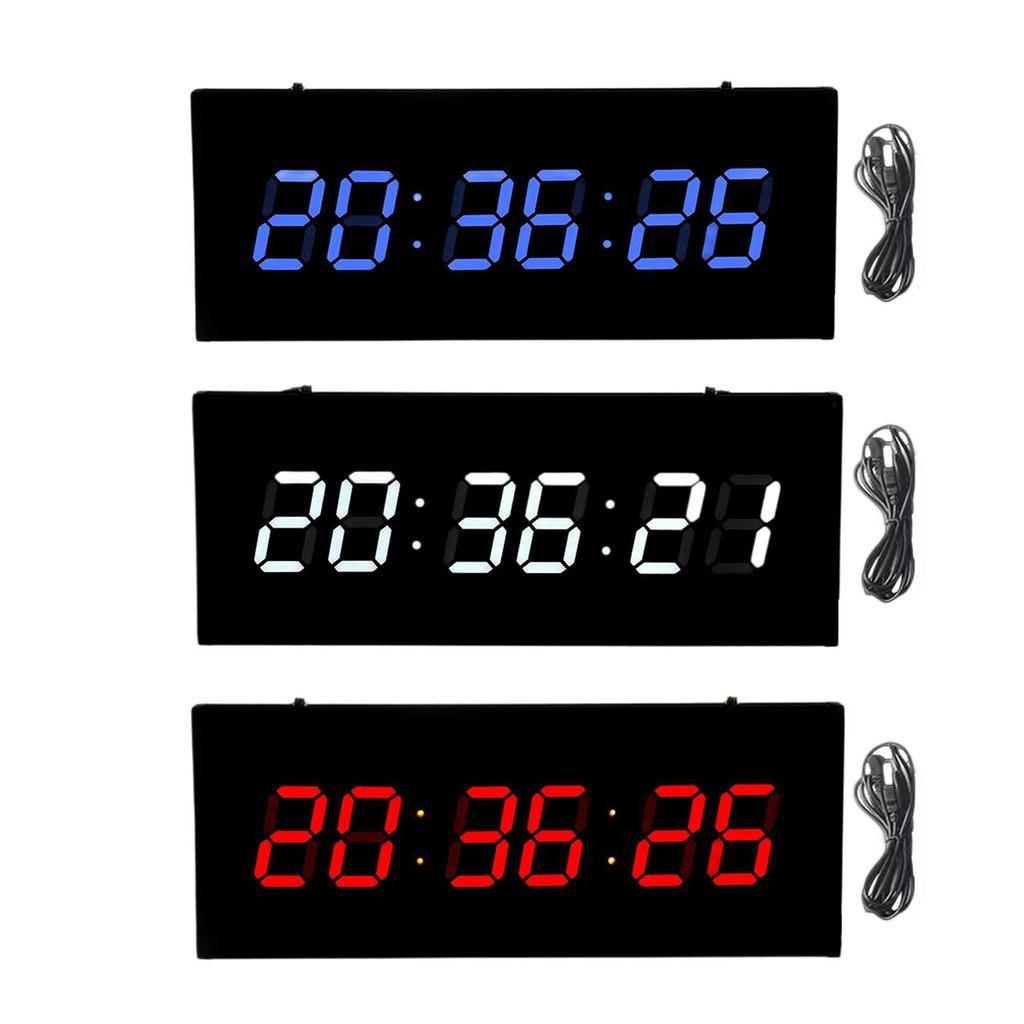 LED Digital Wall Clock Time Clocks Table Clock for Dining Room Indoor School