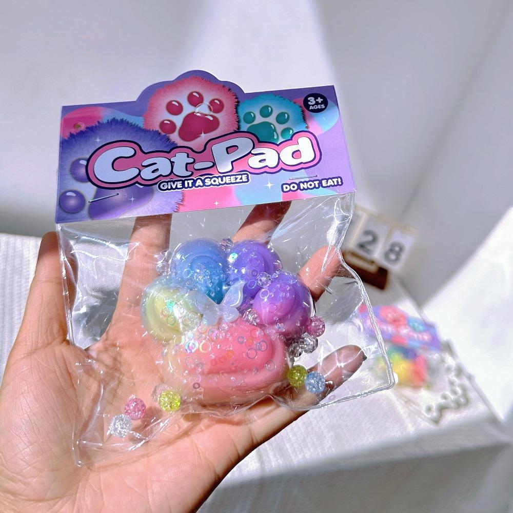 Mochi Taba Squishy NEW Fidget Toy Anti-stress Mini Kawaii Cat Paw TPR Small Cat Paw Cute Pink Cat Foot Pinch Decompression Toy