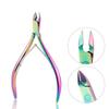 Set da 7 pezzi Strumenti esfolianti per nail art Forbici Spingi cuticole Pinza per rimozione lime