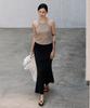 Aesmoeo Vera Mermaid Banding Skirt (Black)