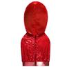 Sparkling Sequins Hip-Hop Jazz Top: Sleeveless Backless Hooded Crop Top with Front Zipper for Stage Dance Costume