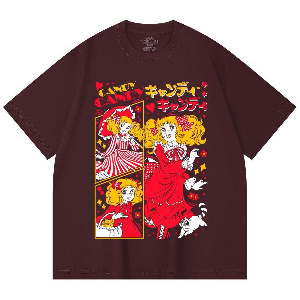 

230 Gsm 100% Cotton Candy Candy V2 Print Unisex Heavy Cotton T Shirt 2XL