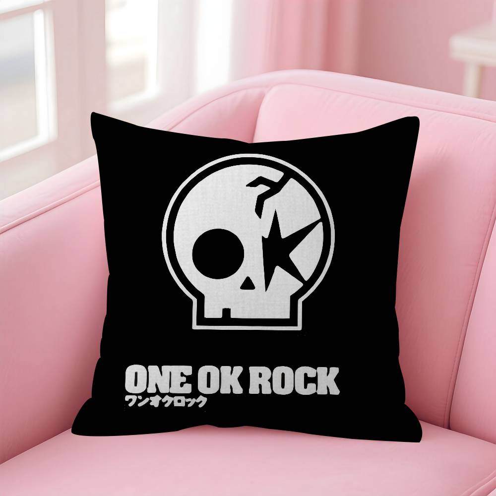 One Ok Rock Logo Pillow Cover Design Cushion Cover Decor Holiday Decorati