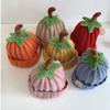 Cappellino a Costine Zucca per Bambini Piccoli Design Cartone Animato Cappellino per Neonati Nuovo Cappello Lavorato a Maglia per Neonato Halloween